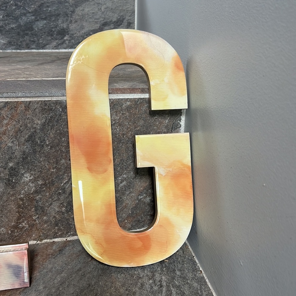 Decorative block letters! 6 left!. $5 each!! Brand new! - Picture 6 of 7